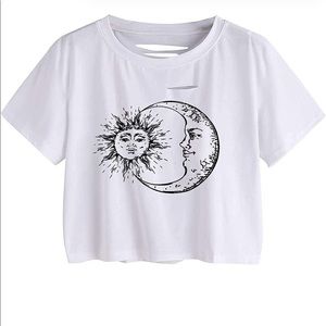 Sun and moon crop top